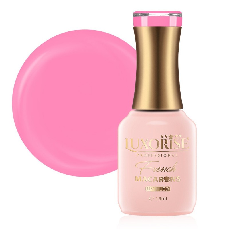 Set 2 x Oja Semipermanenta Luxorise French Macarons Collection, Raspberry 15 ml