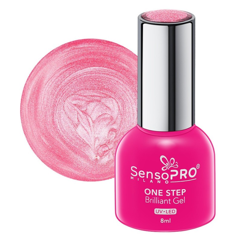 Set 2 x Oja Semipermanenta One Step Brilliant Gel SensoPRO Milano 8 ml, Absolute Bliss 87