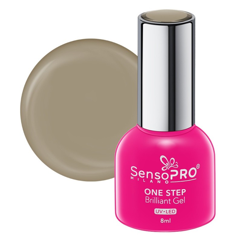 Set 2 x Oja Semipermanenta One Step Brilliant Gel SensoPRO Milano 8 ml, Coffee Crush 45