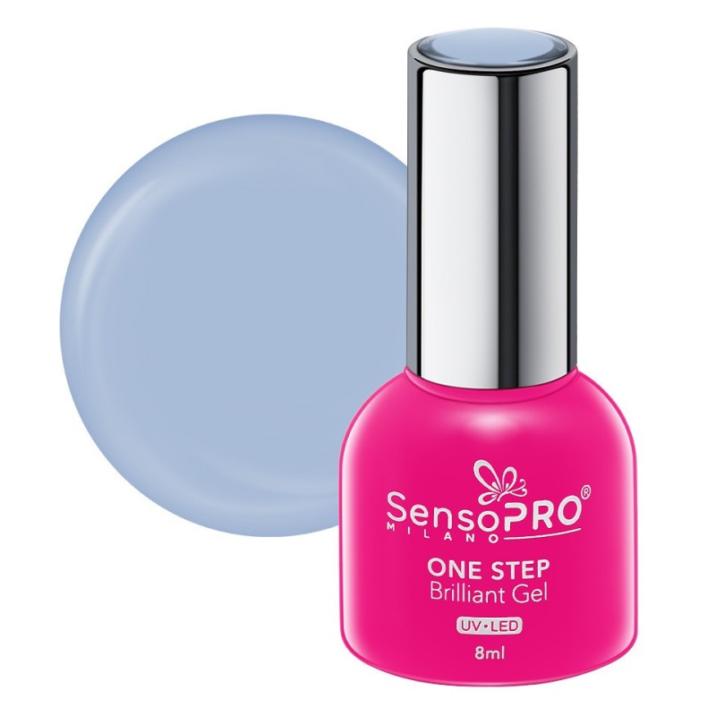 Set 2 x Oja Semipermanenta One Step Brilliant Gel SensoPRO Milano 8 ml, Cool Party 67