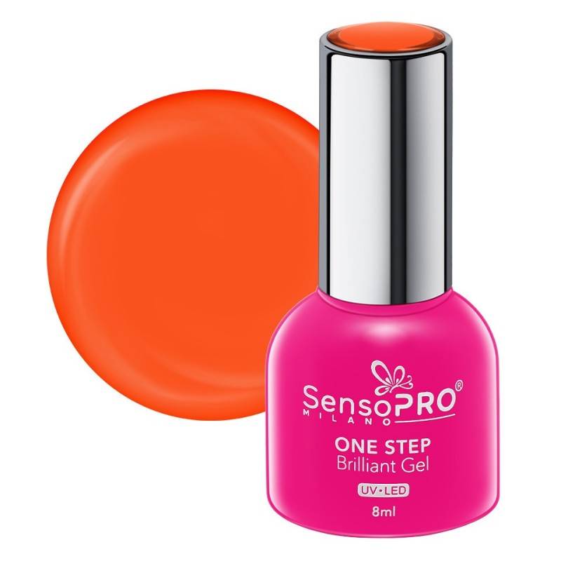 Set 2 x Oja Semipermanenta One Step Brilliant Gel SensoPRO Milano 8 ml, Extreme Burst 51