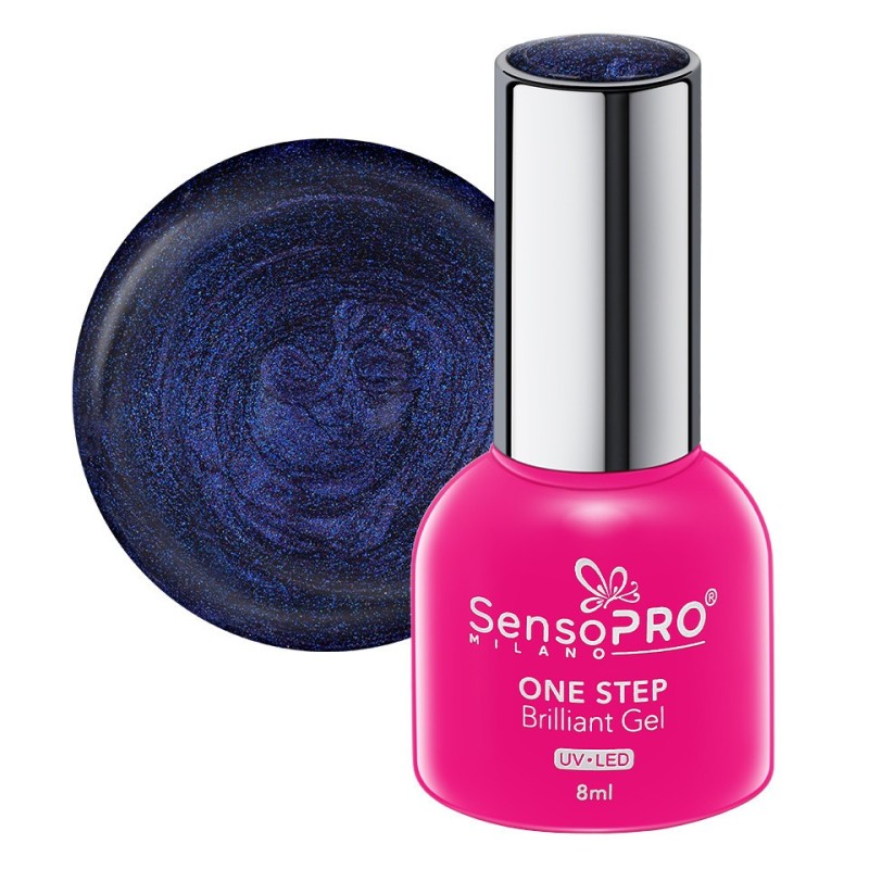 Set 2 x Oja Semipermanenta One Step Brilliant Gel SensoPRO Milano 8 ml, Galaxy Dress 85