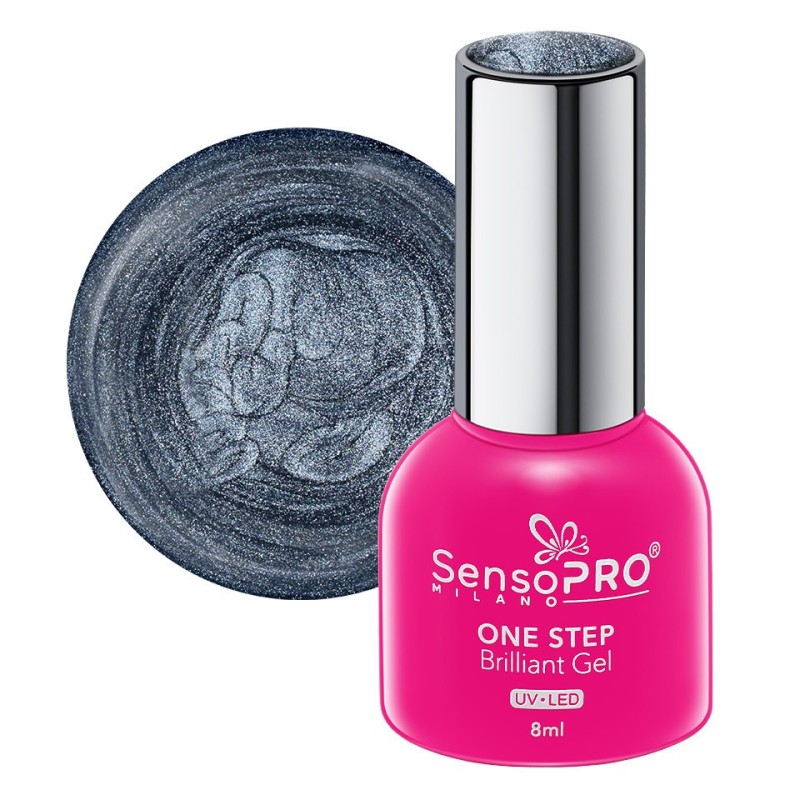 Set 2 x Oja Semipermanenta One Step Brilliant Gel SensoPRO Milano 8 ml, Glam Attitude 83
