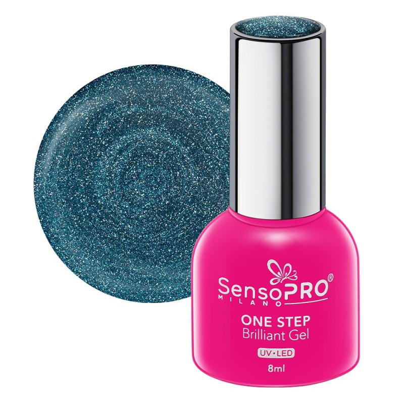 Set 2 x Oja Semipermanenta One Step, Brilliant Gel SensoPRO Milano, 8 ml, Mermaid Bliss 100