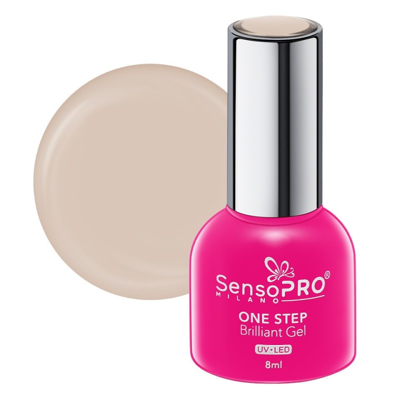 Set 2 x Oja Semipermanenta One Step Brilliant Gel SensoPRO Milano 8 ml, More Beauty 43