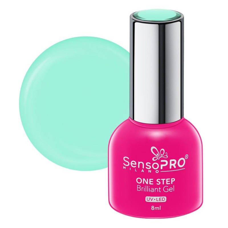 Set 2 x Oja Semipermanenta One Step Brilliant Gel SensoPRO Milano 8 ml, Oasis Pleasure 53