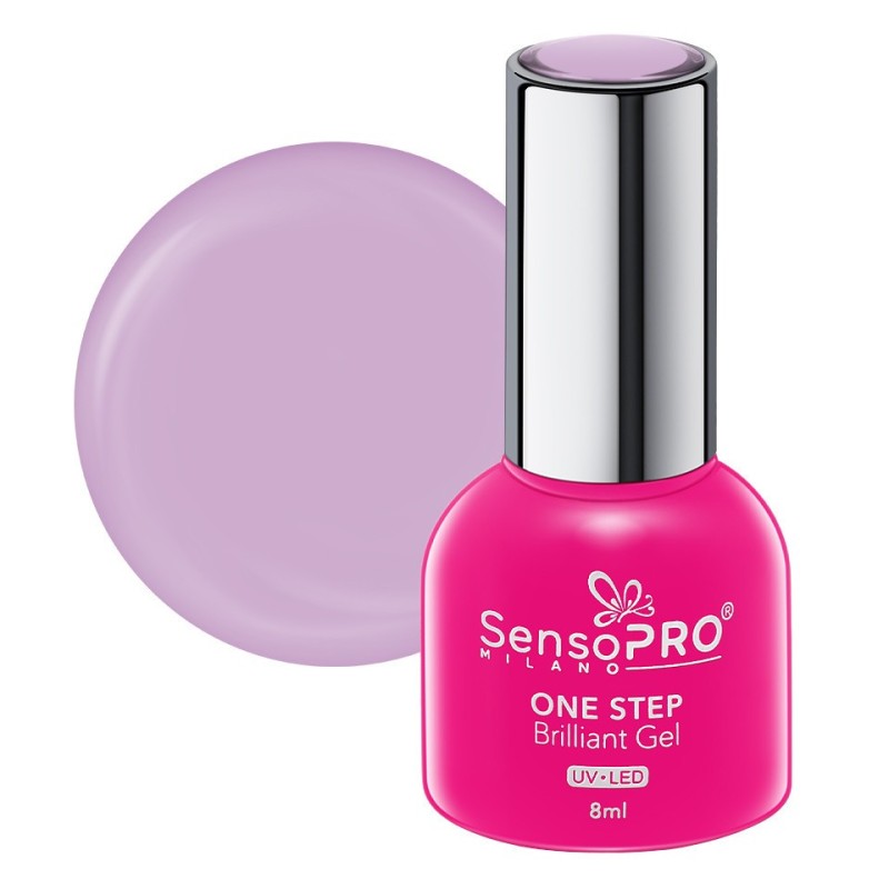 Set 2 x Oja Semipermanenta One Step Brilliant Gel SensoPRO Milano 8 ml, Orchid Dream 65