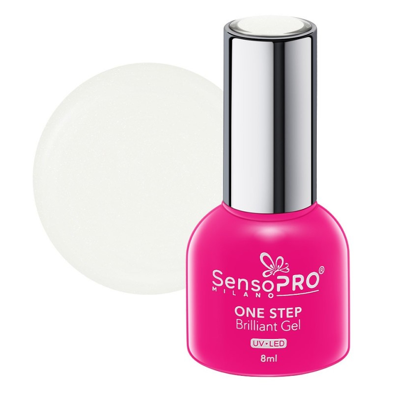 Set 2 x Oja Semipermanenta One Step Brilliant Gel SensoPRO Milano 8 ml, Pearl Paradise 71