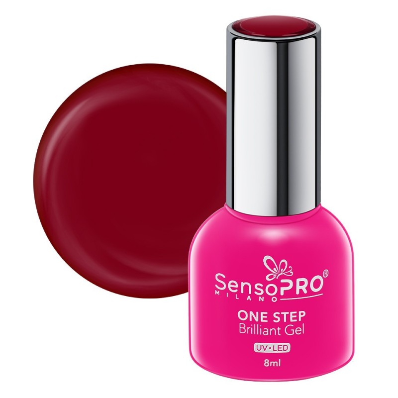 Set 2 x Oja Semipermanenta One Step, Brilliant Gel SensoPRO Milano, 8 ml, Retro Queen 08