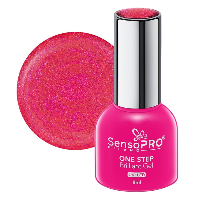 Set 2 x Oja Semipermanenta One Step Brilliant Gel SensoPRO Milano 8 ml, Sugar Babe 97