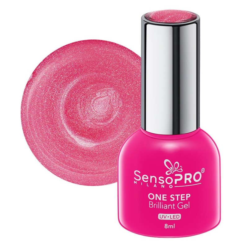 Set 2 x Oja Semipermanenta One Step Brilliant Gel SensoPRO Milano 8 ml, Sweet Radiance 98