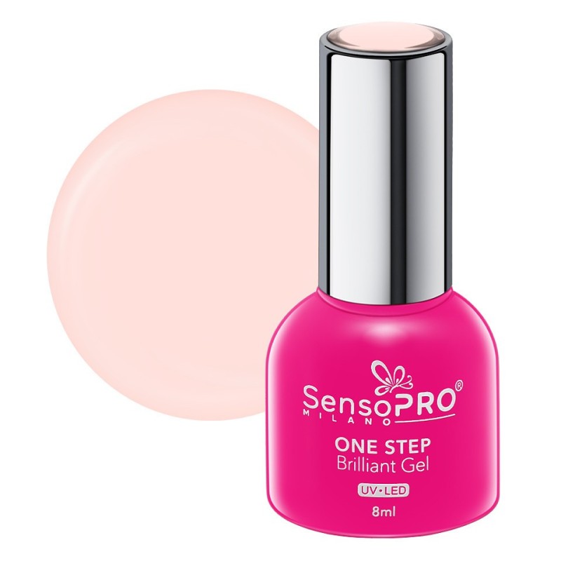 Set 2 x Oja Semipermanenta One Step Brilliant Gel SensoPRO Milano 8 ml, Utopian Pearls 28