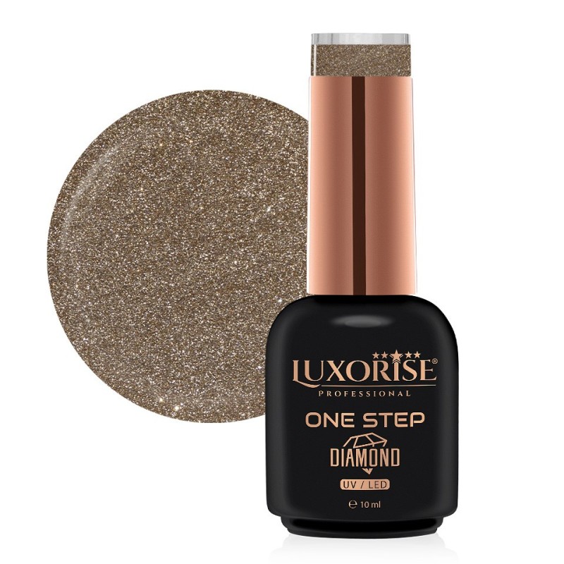 Set 2 x Oja Semipermanenta One Step, Diamond Champagne Party 10 ml, Luxorise