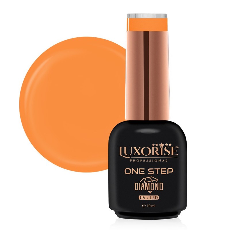 Set 2 x Oja Semipermanenta One Step, Diamond Orange Cookie 10 ml, Luxorise