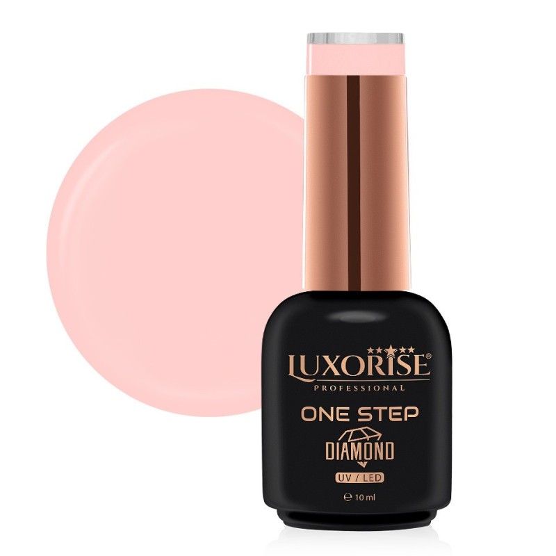 Set 2 x Oja Semipermanenta One Step, Diamond Powdery Pink 10 ml, Luxorise