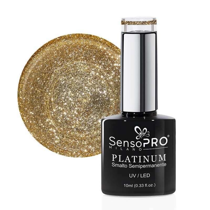 Set 2 x Oja Semipermanenta Platinum SensoPRO Milano, 10 ml, Calypso Diamonds 12