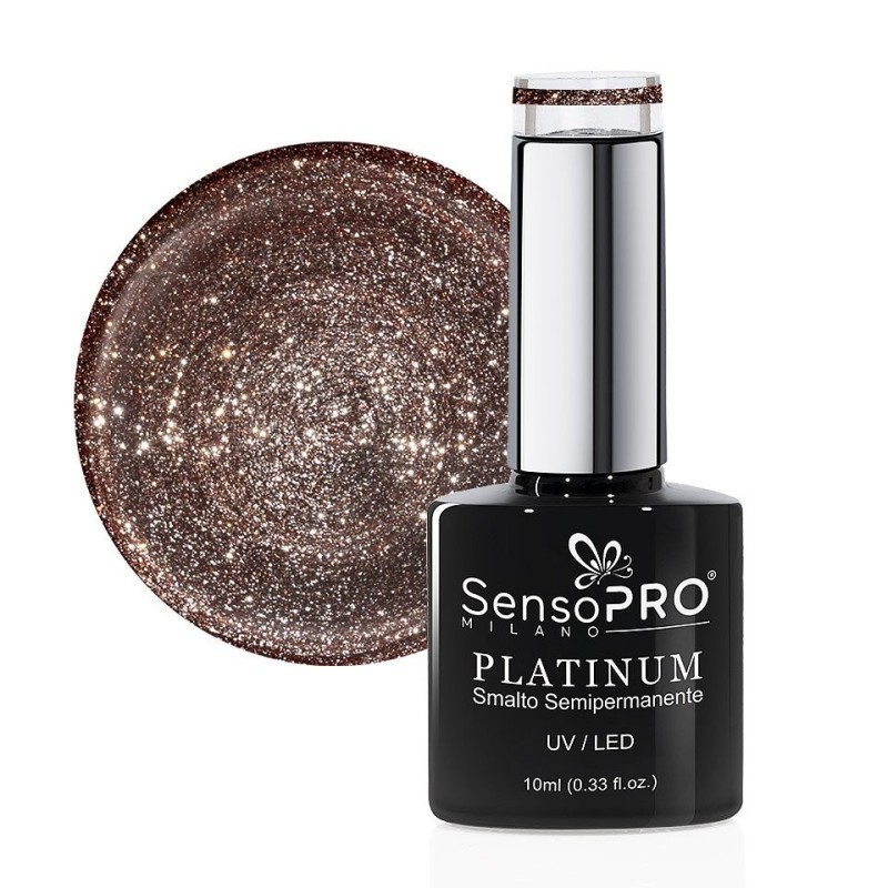 Set 2 x Oja Semipermanenta Platinum SensoPRO Milano, 10 ml, Rusty Shine 14