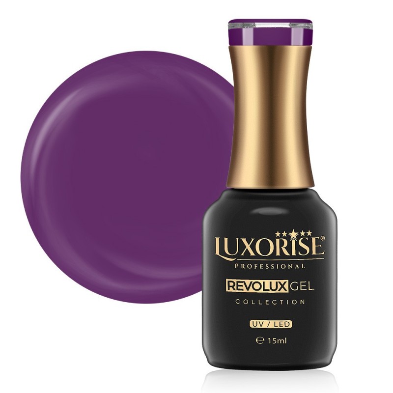 Set 2 x Oja Semipermanenta Revolux Luxorise, Purple Shock 15 ml