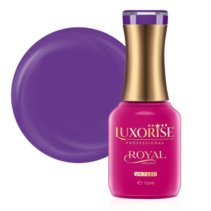 Set 2 x Oja Semipermanenta Royal Collection Luxorise, Royal Purple 15 ml