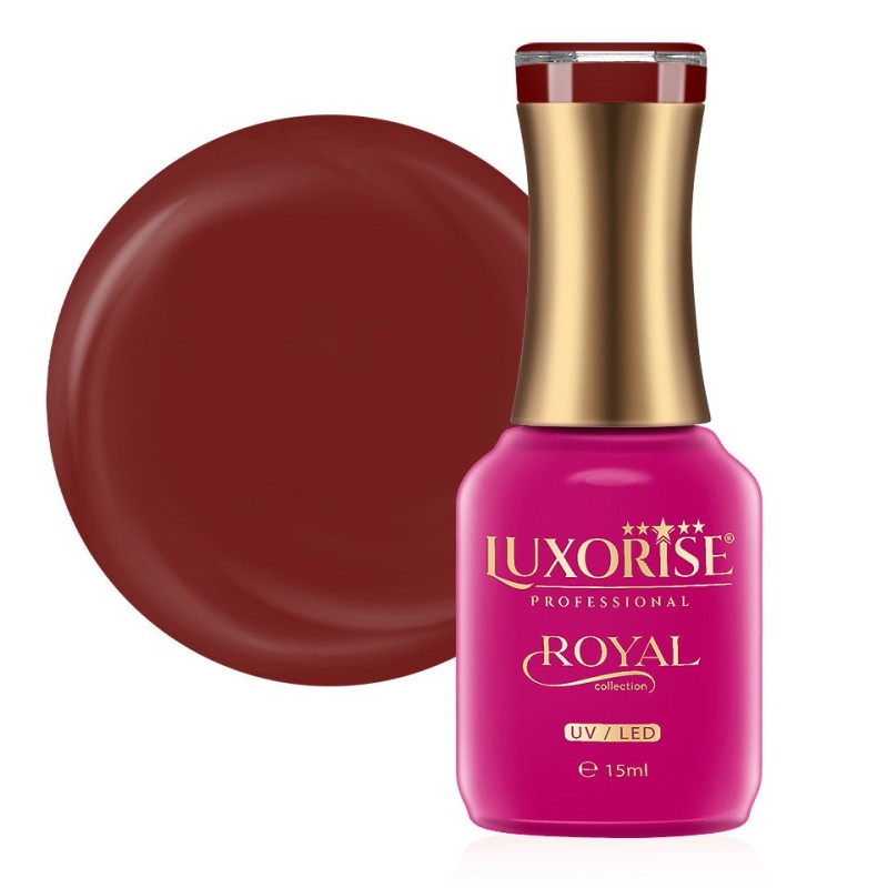 Set 2 x Oja Semipermanenta Royal Collection Luxorise, Royal Red 15 ml
