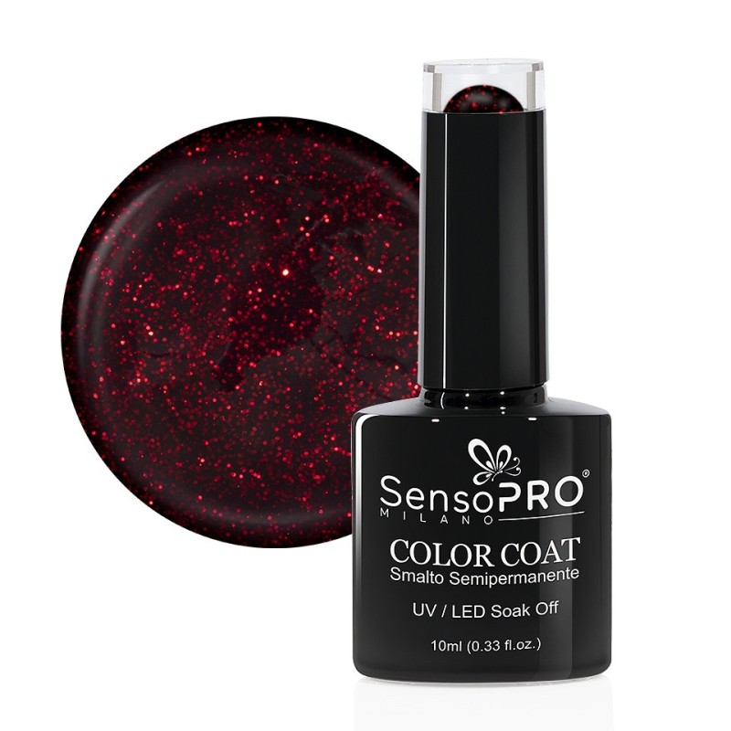 Set 2 x Oja Semipermanenta SensoPRO Milano, 10 ml, 056 Red Blink