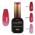 Set 2 x Oja Semipermanenta Termica 3 Culori Luxorise Thermocool, Blushing Kiss 10 ml