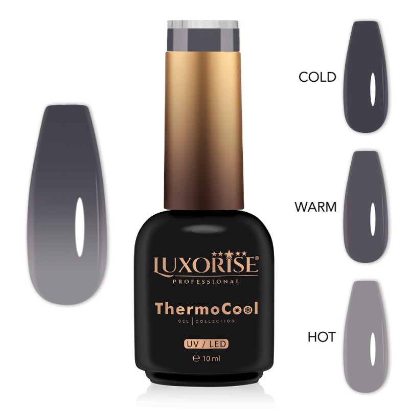 Set 2 x Oja Semipermanenta Termica 3 Culori Luxorise Thermocool, Classy Vibe 10 ml