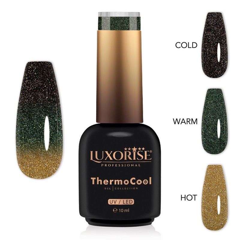 Set 2 x Oja Semipermanenta Termica 3 Culori Luxorise Thermocool, Fantasy Night 10 ml