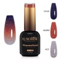 Set 2 x Oja Semipermanenta Termica 3 Culori Luxorise Thermocool, Private Paradise 10 ml