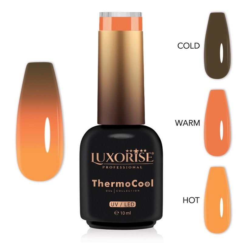 Set 2 x Oja Semipermanenta Termica 3 Culori Luxorise Thermocool, Twinkling Twirl 10 ml