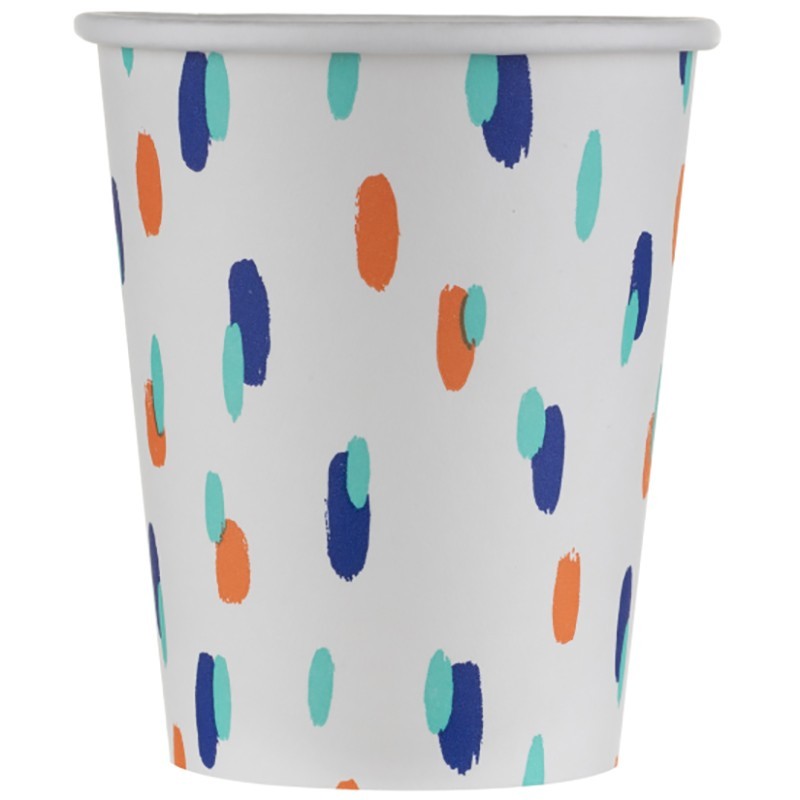 Set 2 x Pahare Carton Zero Plastic Artwork 240 ml 25 buc