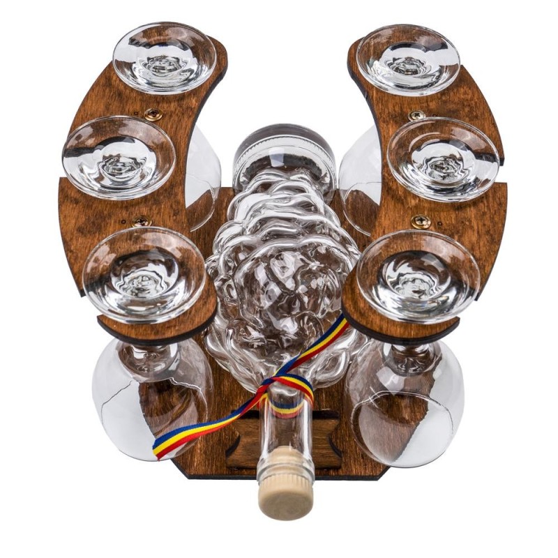 Set 2 x Pahare pentru Vin, Sticla pe Suport, 6 Bucati