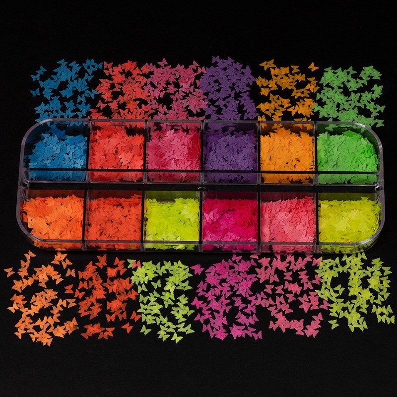 Set 2 x Paiete Unghii Luxorise, Neon Adventure