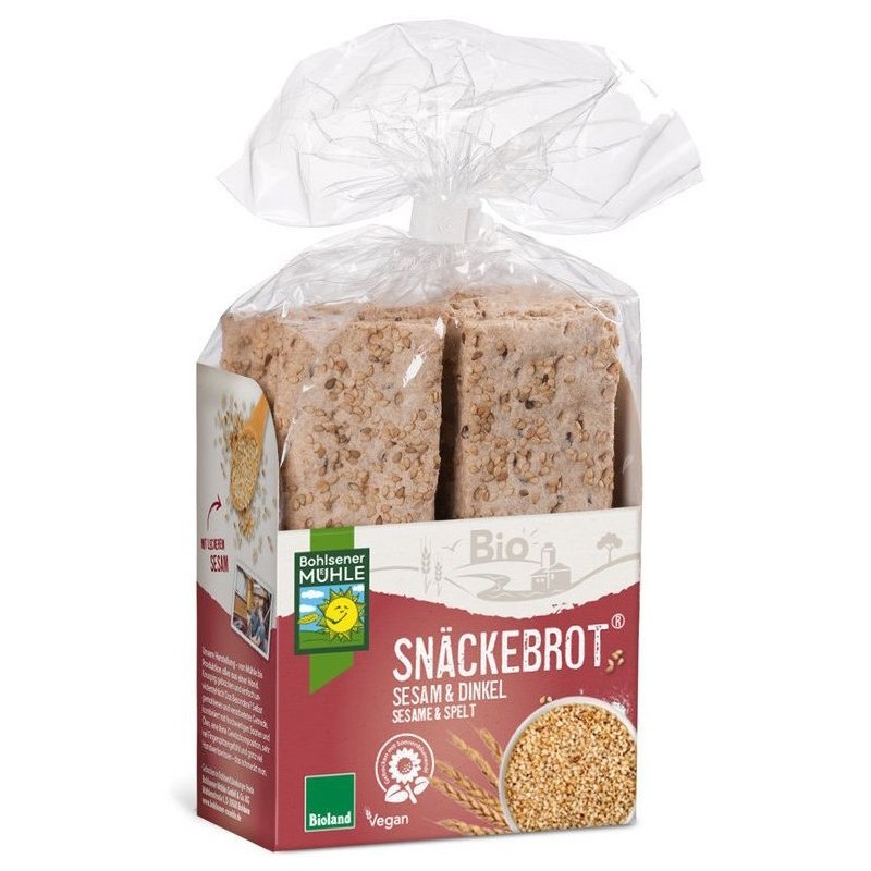 Set 2 x Paine Bio Crocanta cu Susan si Grau Spelta, 200 g, Bohlsener Muhle