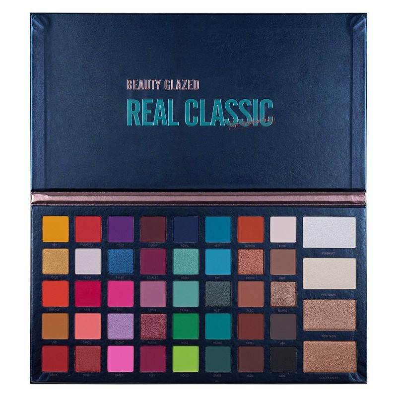 Set 2 x Paleta Machiaj Beauty Glazed Real Classic, 44 Culori