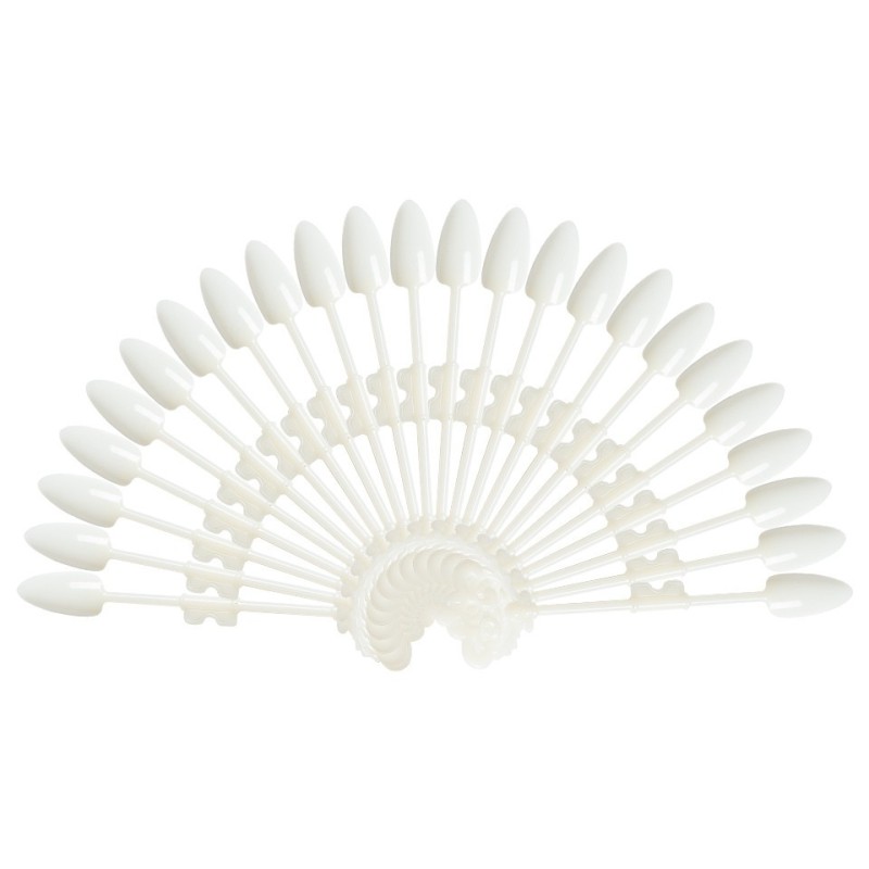 Set 2 x Paletar Unghii Almond SensoPRO Milano, 24 Pozitii pentru Exersare si Expunere, Natur, Inel