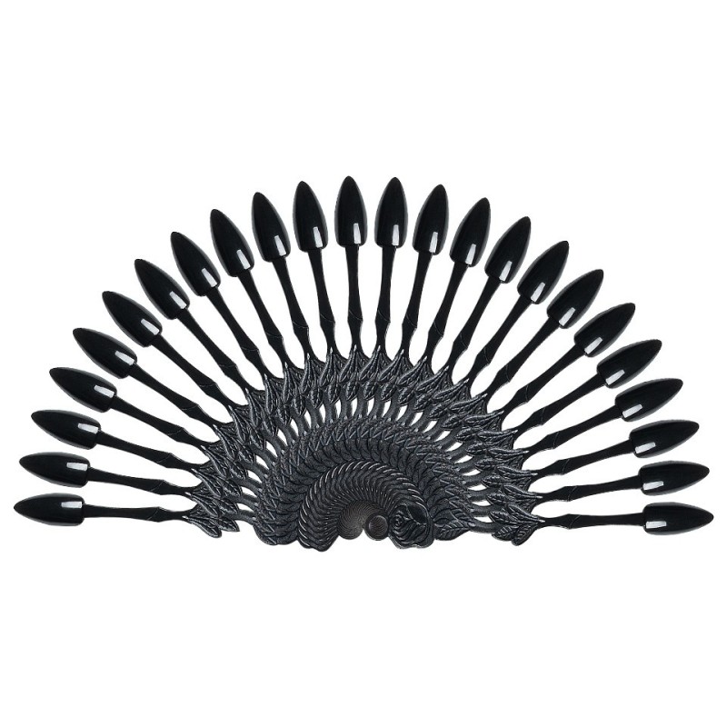 Set 2 x Paletar Unghii Crown 24 Pozitii pentru Exersare si Expunere, Negru, Inel