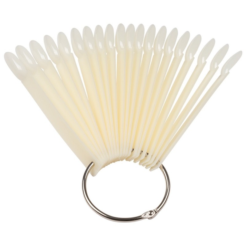 Set 2 x Paletar Unghii Evantai 50 Pozitii SensoPRO Milano, Exersare si Expunere, Natur Inel