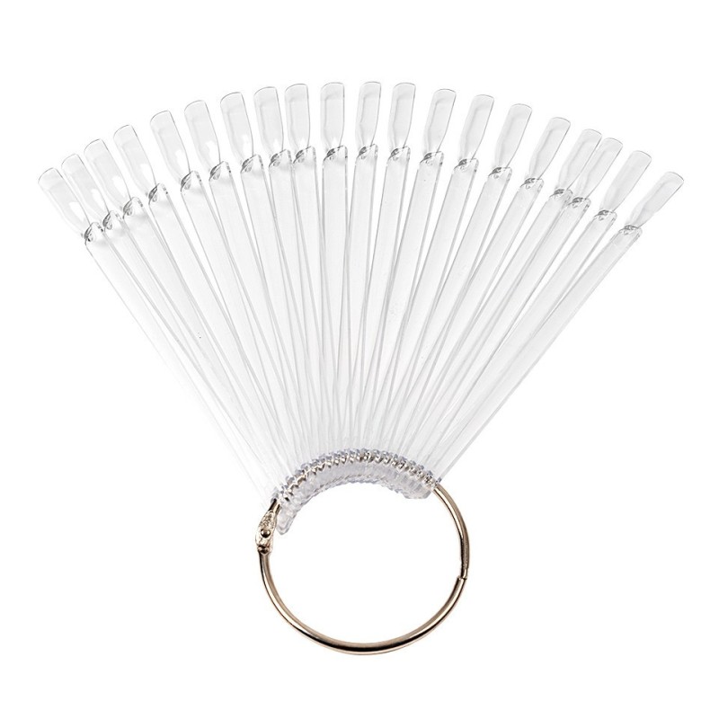 Set 2 x Paletar Unghii Evantai 50 Pozitii SensoPRO Milano Exersare si Expunere, Transparent, Inel