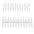 Set 2 x Paletar Unghii Stiletto 240 de Pozitii, Alb
