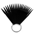 Set 2 x Paletar Unghii Stiletto 40 Pozitii pentru Exersare si Expunere, Negru