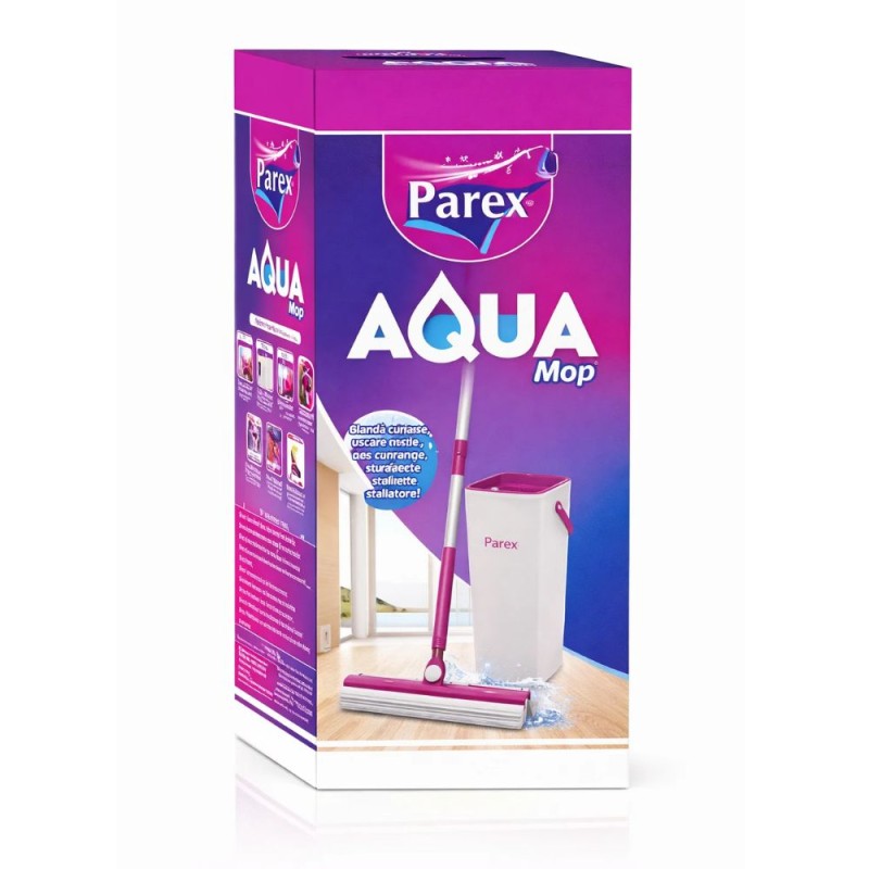 Set 2 x Parex Aqua Mop, Set Automat pentru Curatarea Pardoselilor