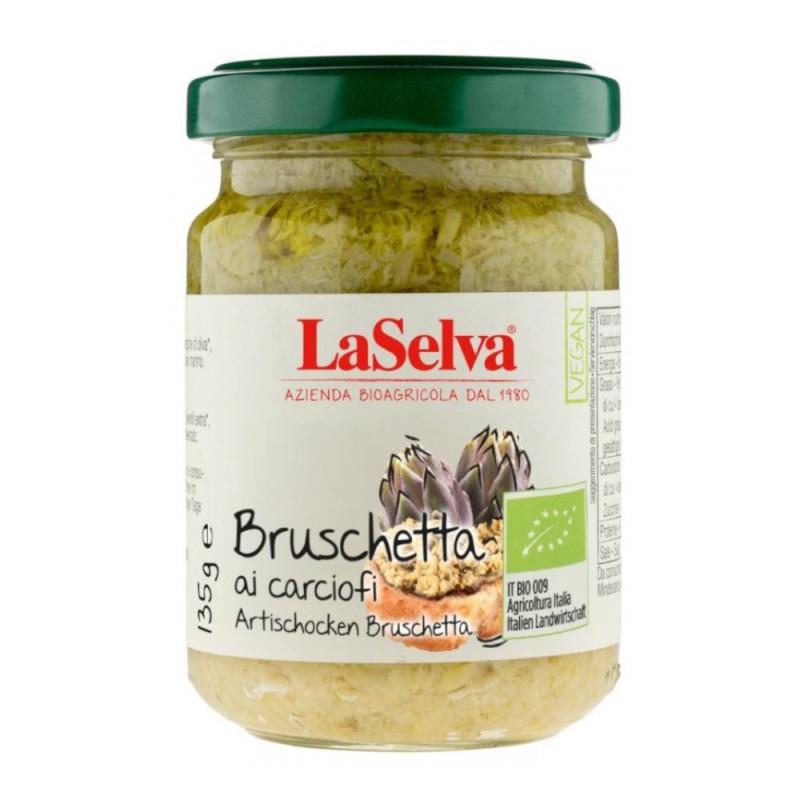 Set 2 x Pasta Bio Bruschetta pe Baza de Anghinare, LaSelva, 130 g