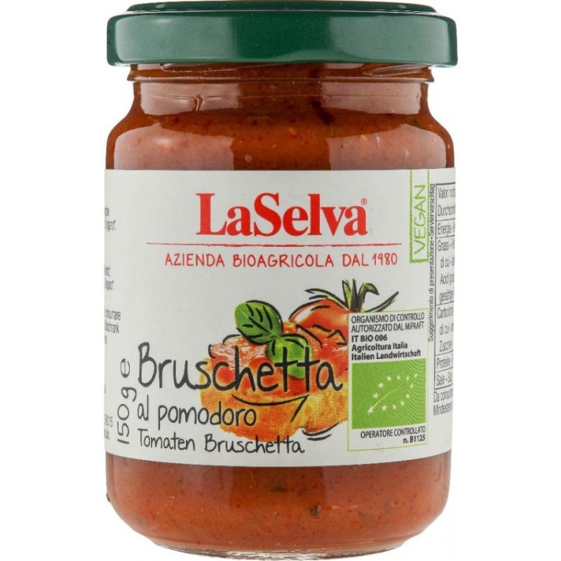 Set 2 x Pasta Bruschetta pe Baza de Rosii, Bio, 150 g, La Selva