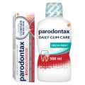 Set 2 x Pasta de Dinti Complete Protection Whitening 75 ml si Apa de Gura fara Alcool Daily Gum Care Fresh Mint Parodontax 5