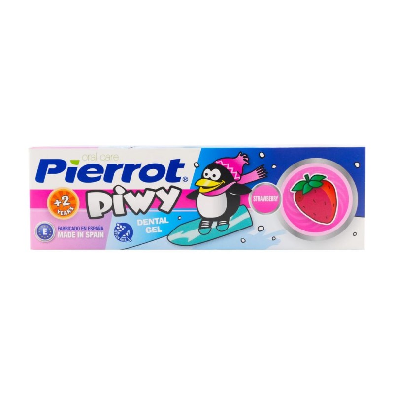Set 2 x Pasta de Dinti Gel cu Aroma de Capsuni Piwy, Pierrot, 75 ml