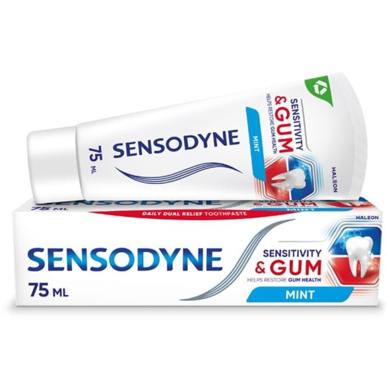 Set 2 x Pasta de Dinti Sensodyne Sensitivity&Gum Mint, 75 ml