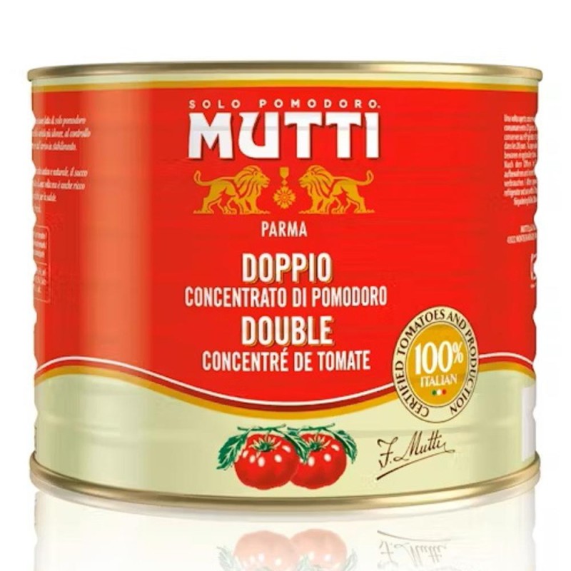 Set 2 x Pasta de Rosii Dublu Concentrat Mutti, 2150 g