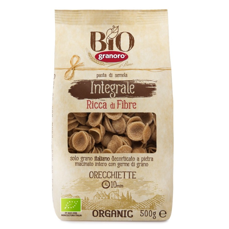 Set 2 x Paste Orecchiette Integrale ECO, Granoro, 500 g