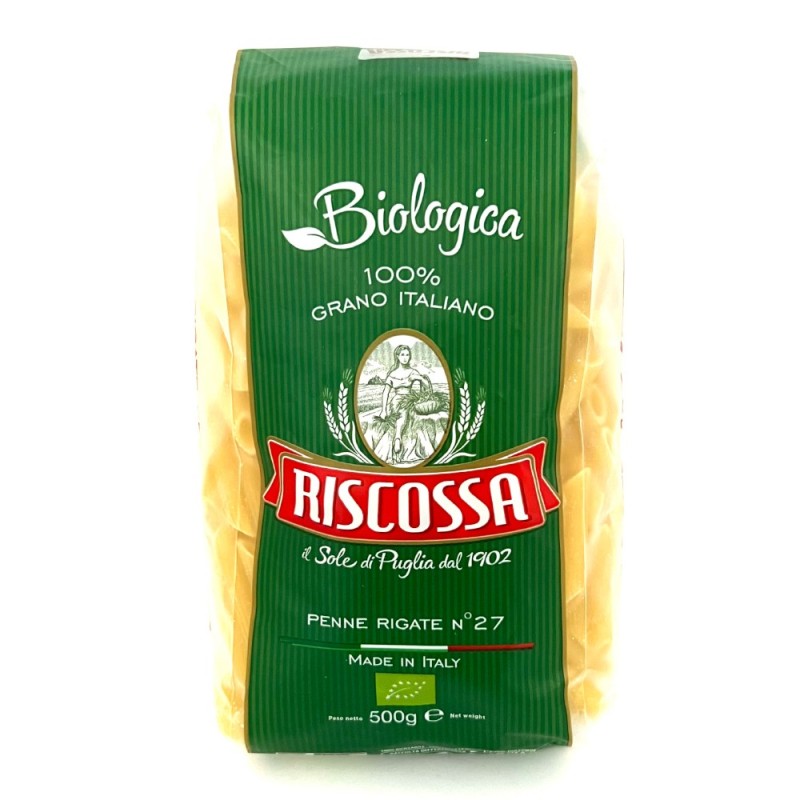 Set 2 x Paste Penne Rigate Bio Nr. 27, Riscossa, 500 g